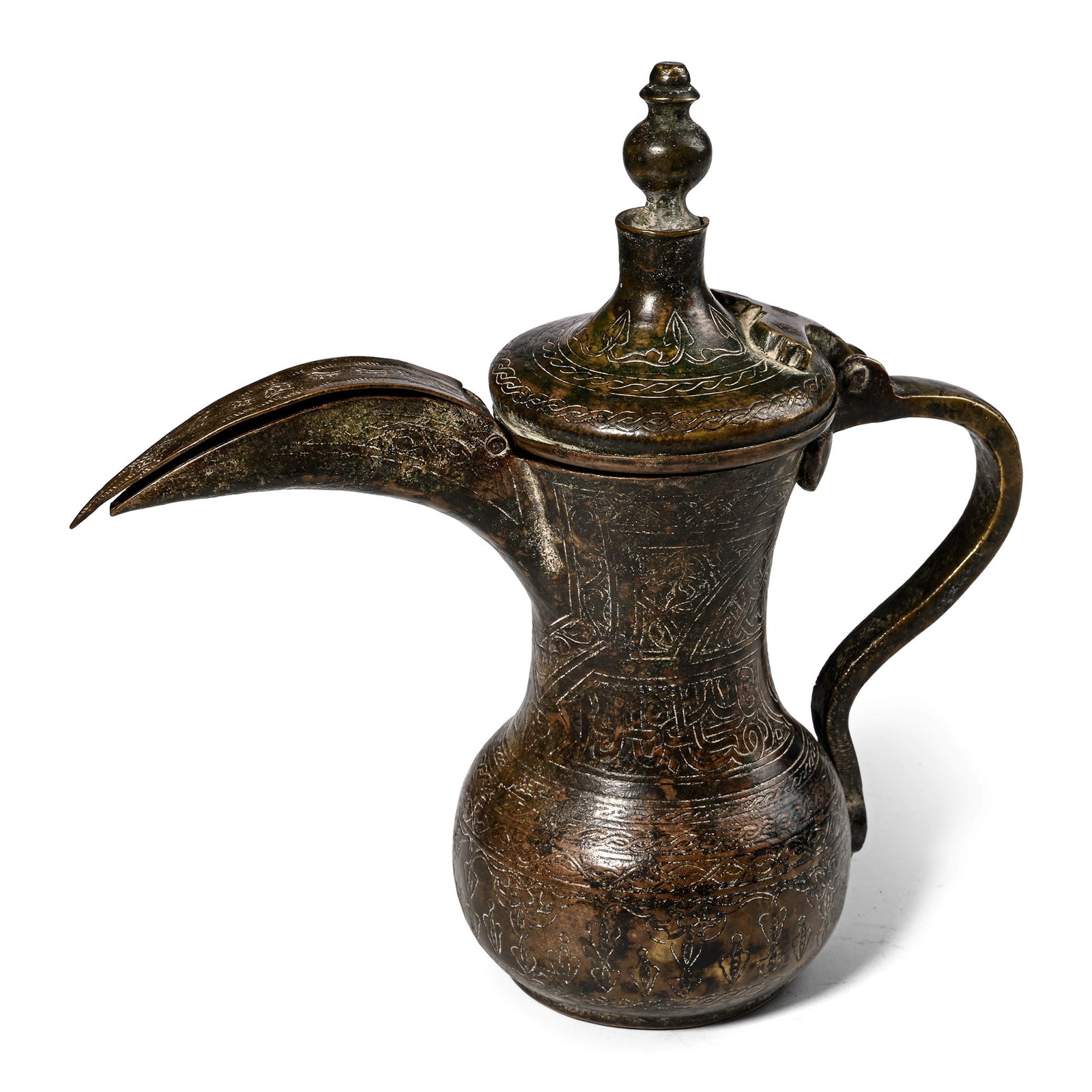 Syrian or Turkish Copper Ewer with Calligraphic Inscription (1 of 2)