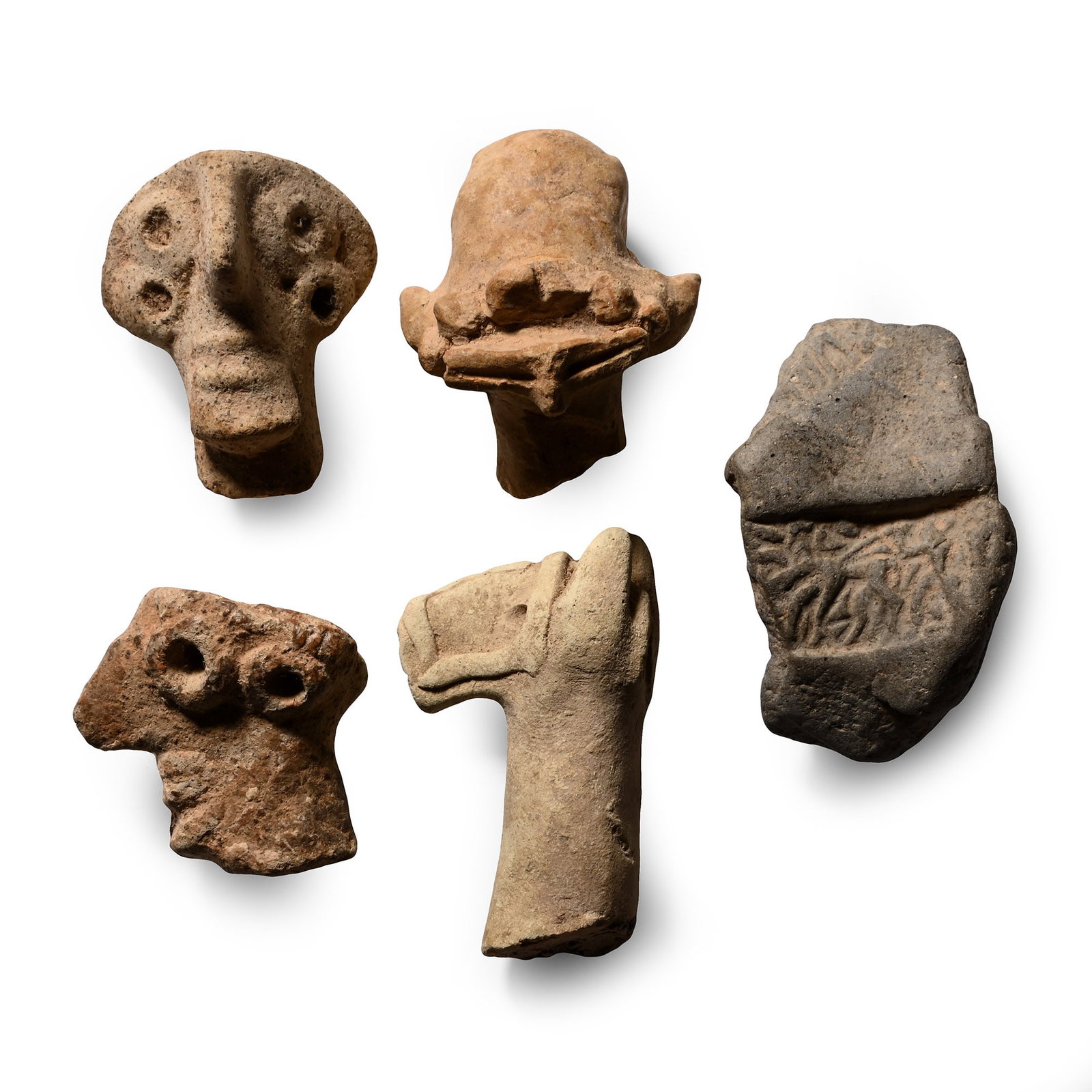 Western Asiatic Terracotta Idol Head and Other Fragment Collection (1 of 1)