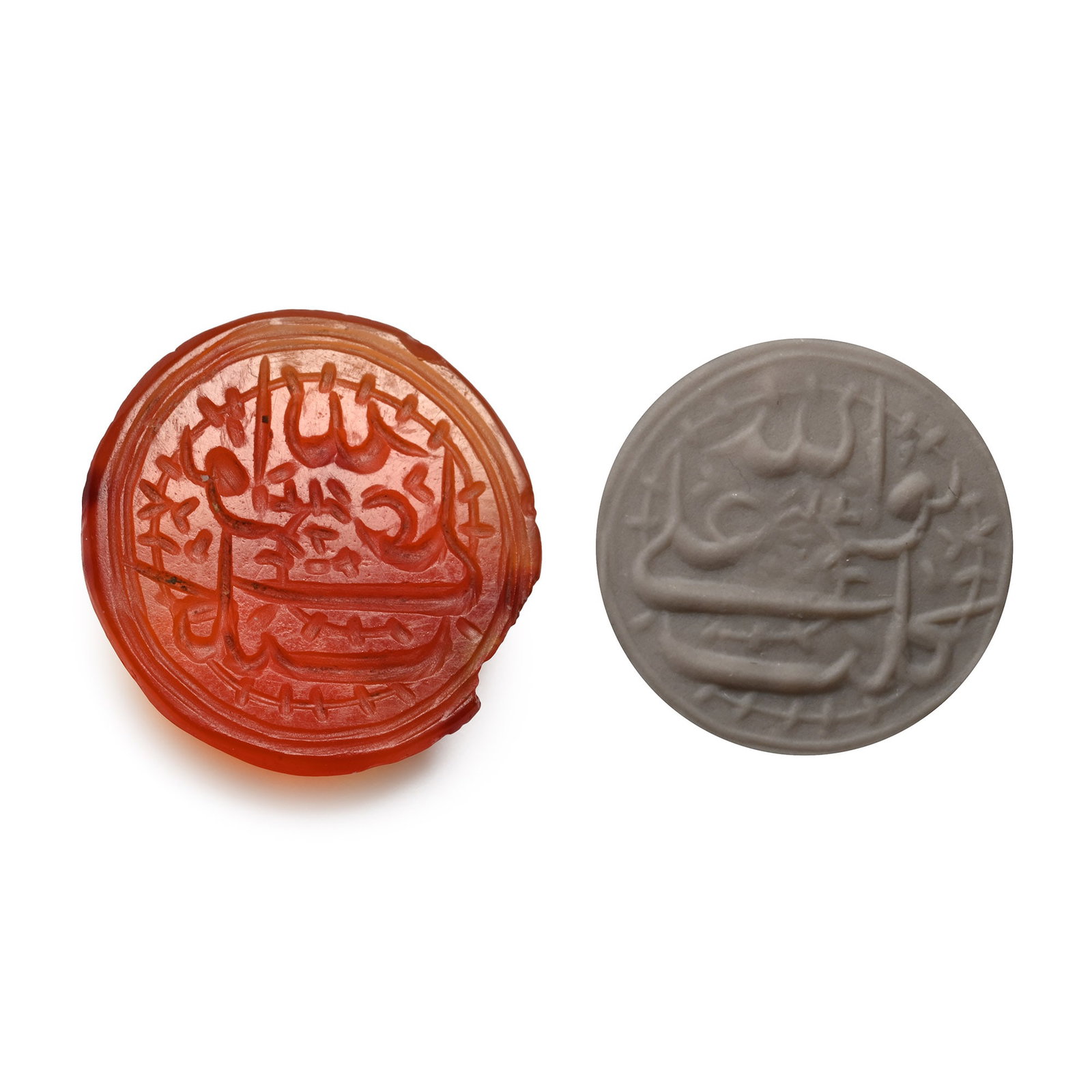 Western Asiatic Engraved Carnelian Calligraphic Intaglio (1 of 1)