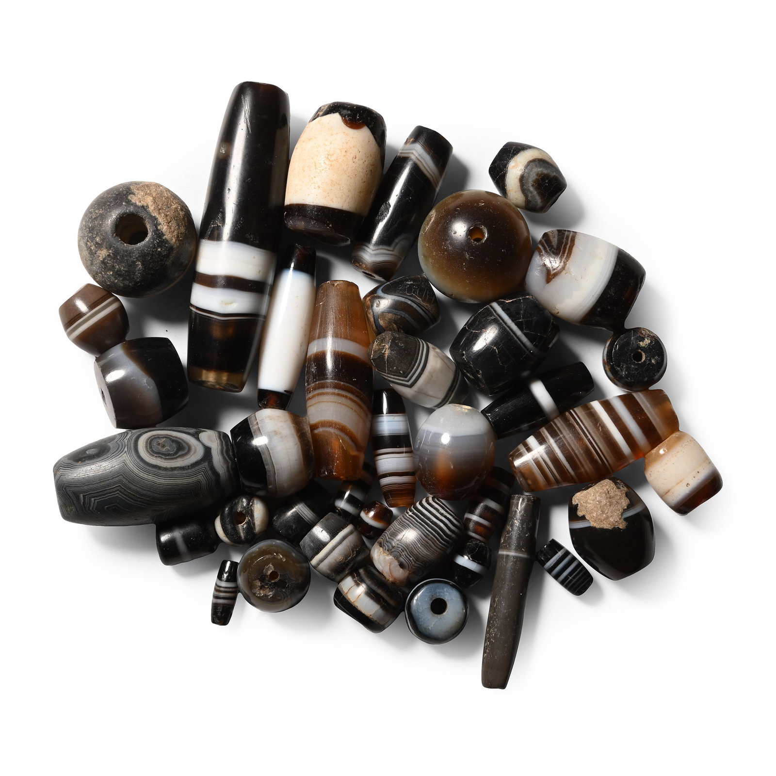 Western Asiatic Banded Agate Bead Collection (1 of 1)