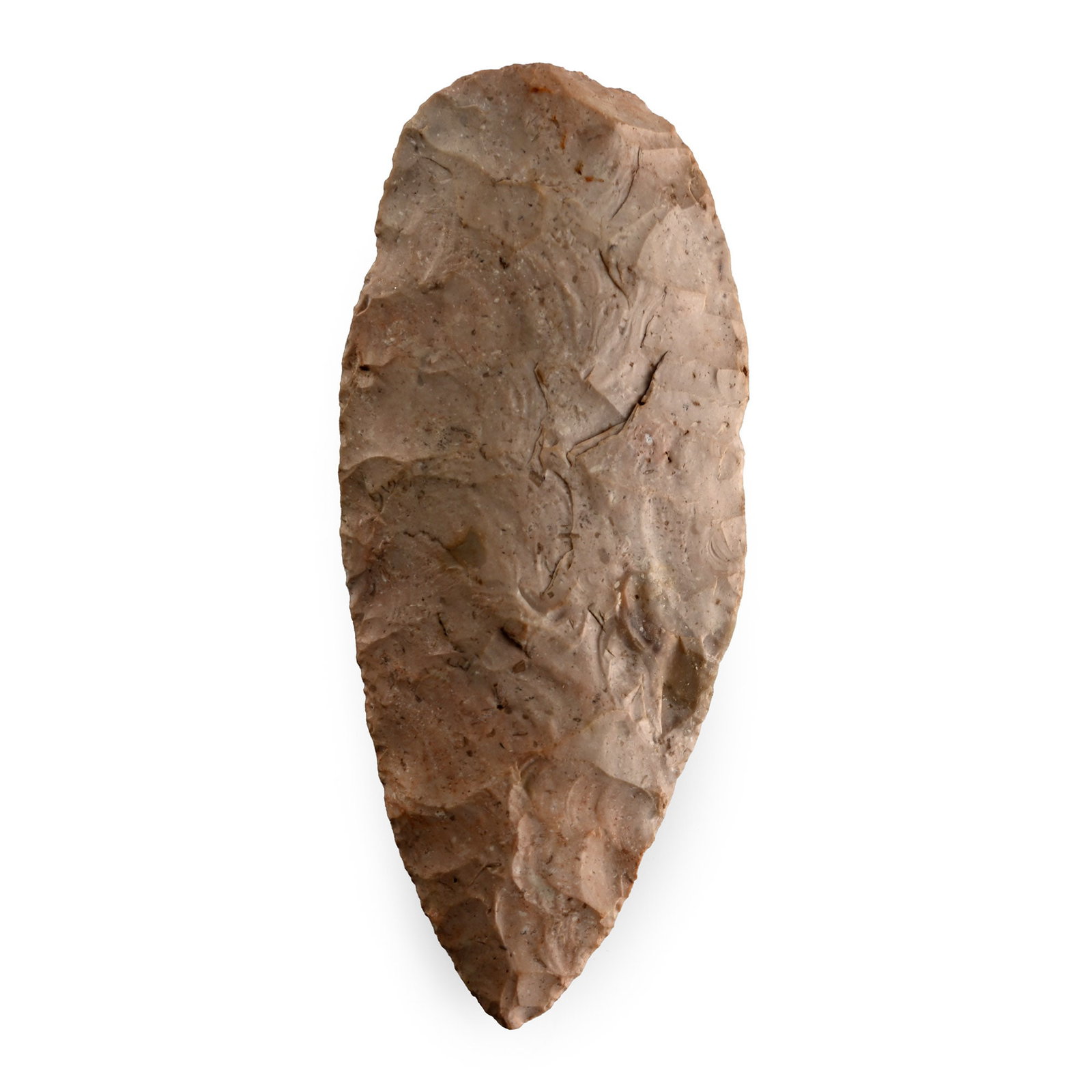 North American Stone Age Knapped Bifacial Knife - 2