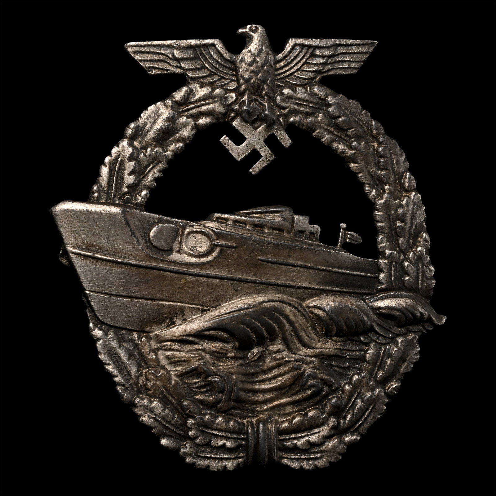 German WWII Kriegsmarine Schnellboot (E-Boat) Badge (1 of 1)