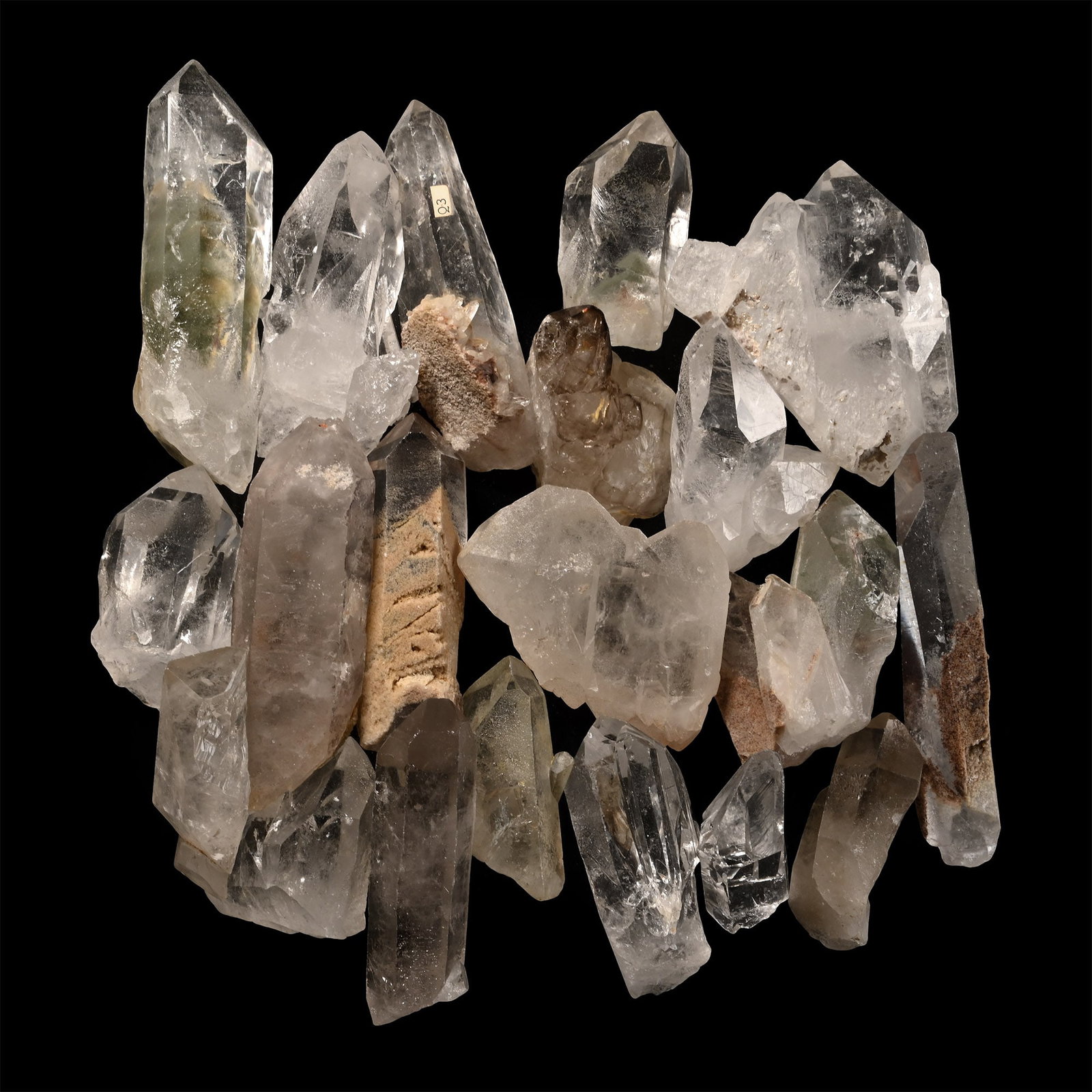 Group of Twenty [20] Large Rock Crystal Point Display Specimens (1 of 1)
