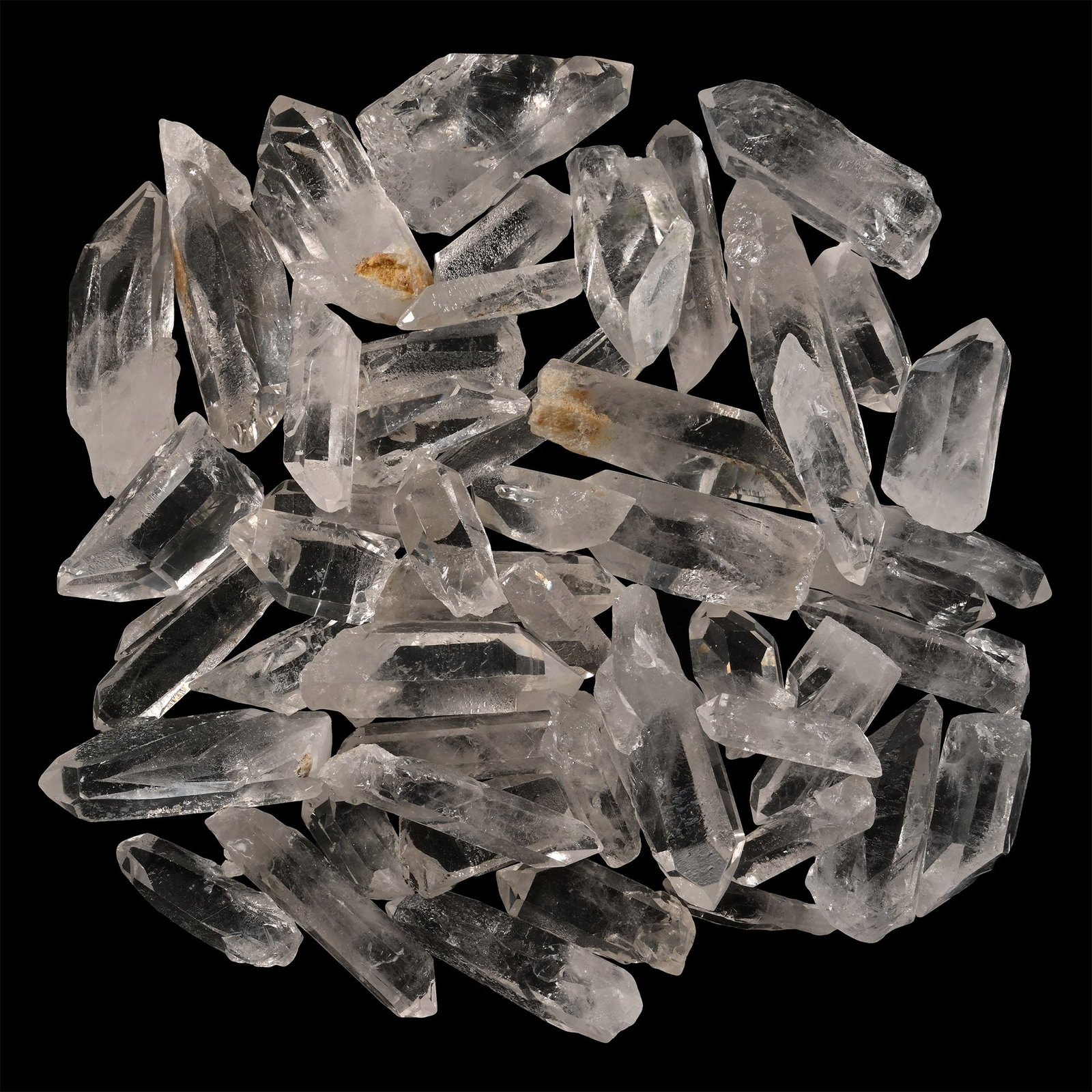 Group of Fifty [50] Rock Crystal Point Display Specimens (1 of 1)