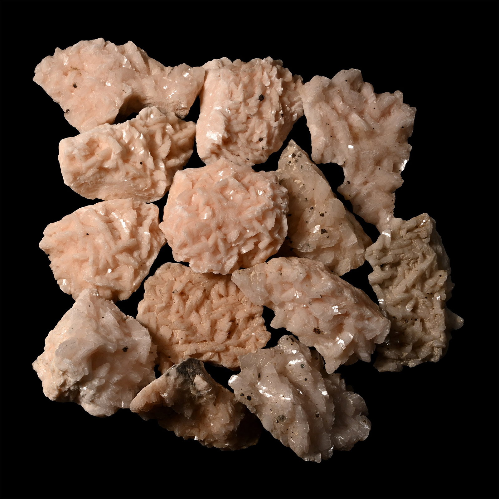 Group of Thirteen [13] Pink Dolomite Crystal Specimens (1 of 1)