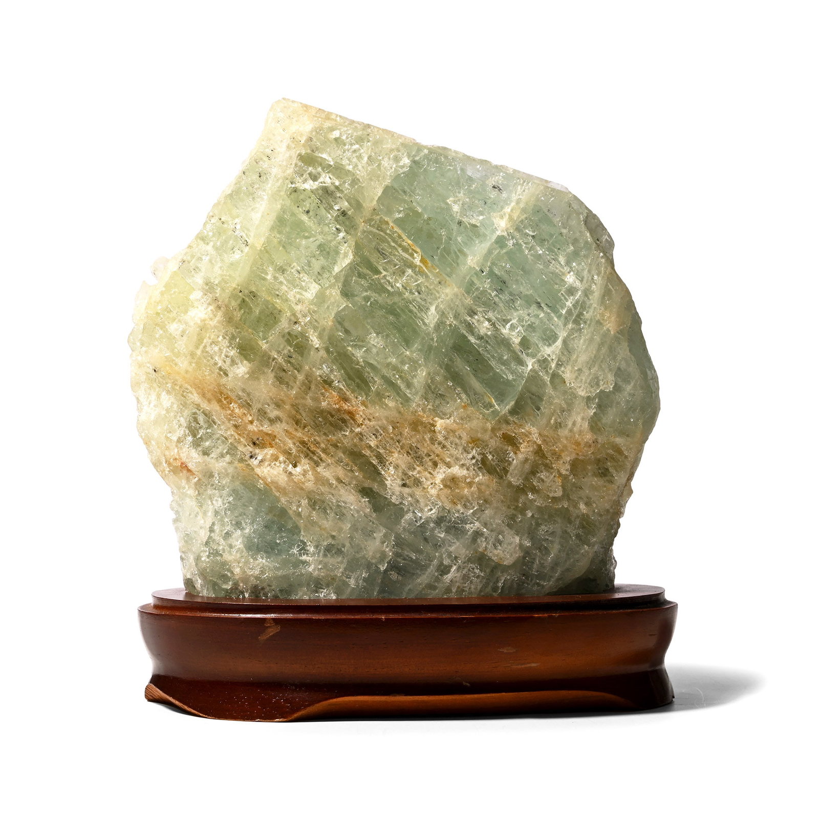 Large Rough Aquamarine Crystal on Plinth (1 of 3)