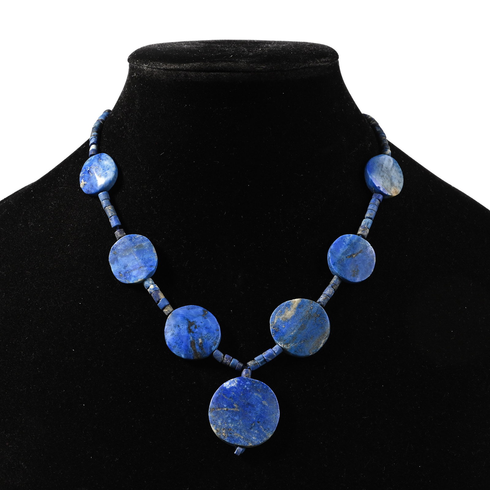 Bactrian Style Lapis Lazuli Bead Necklace String (1 of 1)
