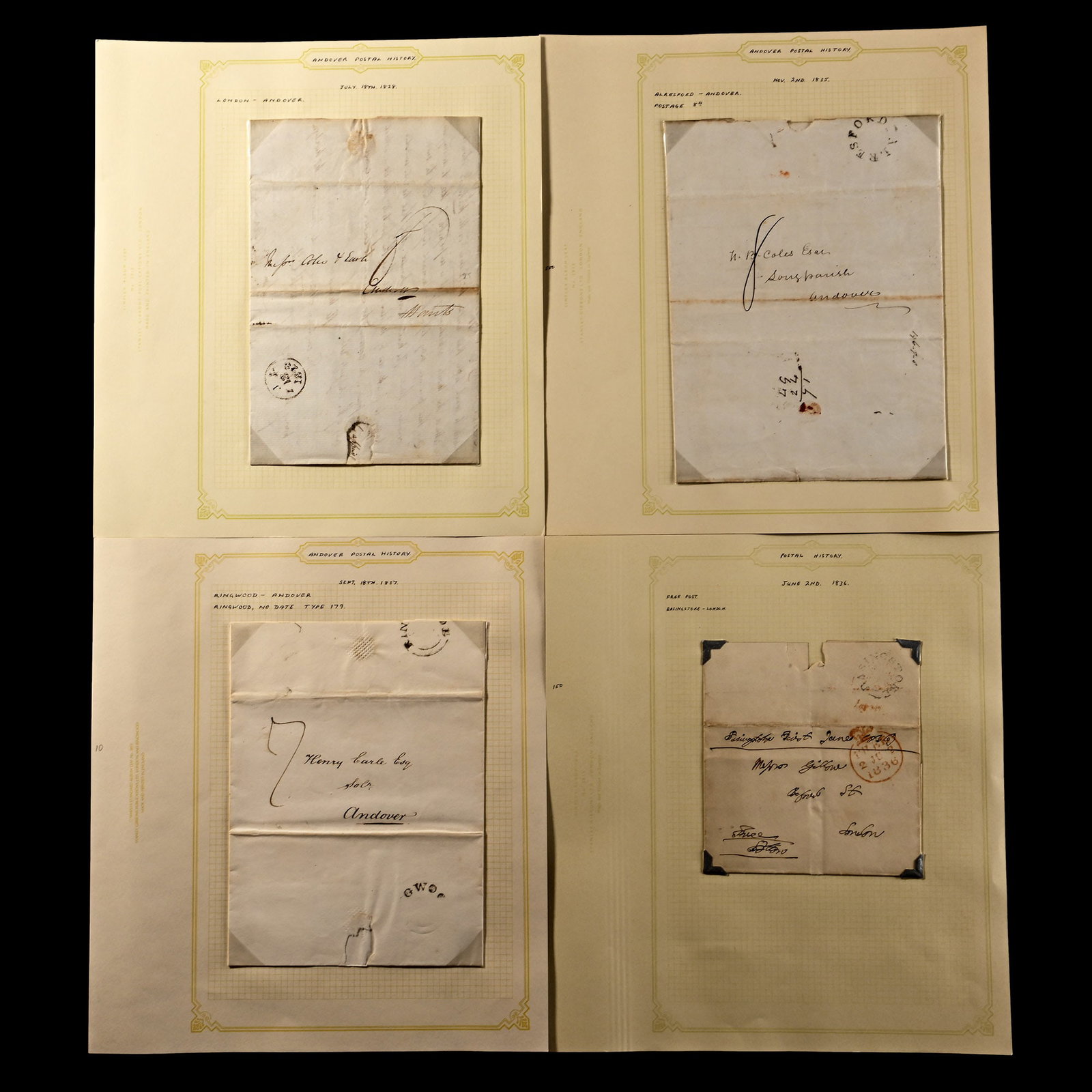 Great Britain (GB) Postal History, Early 19th Century Pre-Stamp Covers (1 of 1)