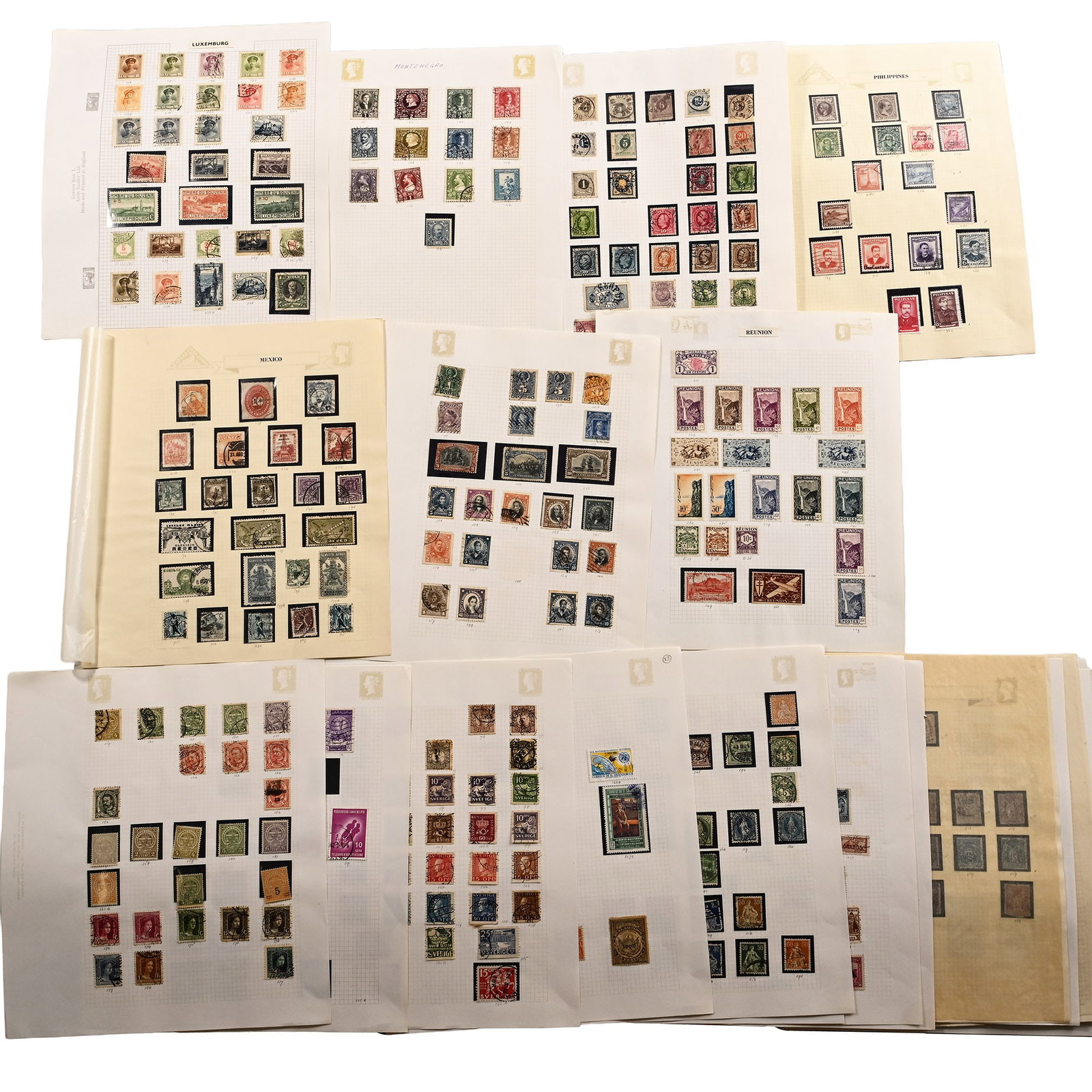 World Assorted Loose-Leaf Stamp Album Pages (1 of 6)