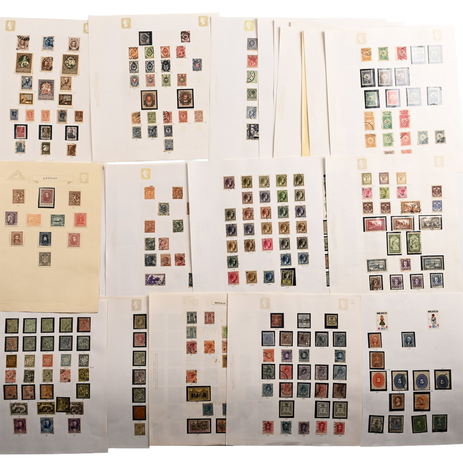World Assorted Loose-Leaf Stamp Album Pages (1 of 6)