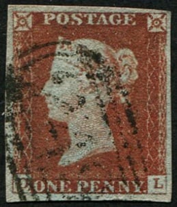 1d Pl.49 'DL' (SG 10 'DEEP RED-BROWN') VFU: '249' (Devizes) numeral, fine 4 margins. (c. ?50). Acquired on the UK philatelic market. From the property of an English gentleman. TimeLine Auctions follows a rigorous vetting process to ensure the a