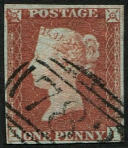 1d Pl.76 'II' VFU: '783' (Tenbury) numeral, four fine margins. Acquired on the UK philatelic market. From the property of an English gentleman. TimeLine Auctions follows a rigorous vetting process to ensure the authenti