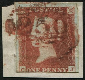 1d Pl.97 'CJ' 'RED' NUMERAL (1 of 1)