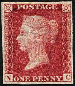 1865 ROYAL REPRINT 1d (Pl.66 'NC') (1 of 1)