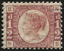 1/2d SG 48, Pl.1 MINT: Very fine fresh L/M. Very difficult plate. (c. ?180). Acquired on the UK philatelic market. From the property of an English gentleman. TimeLine Auctions follows a rigorous vetting process to ensure th