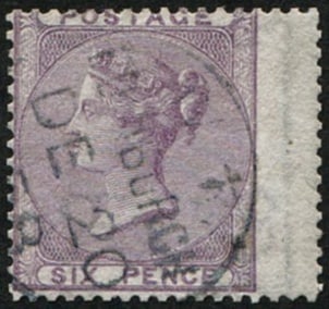 6d SG 70 'Pale-Lilac' VFU: 'Edinburgh. 1858' CDS. Fresh (difficult to get CDS). Acquired on the UK philatelic market. From the property of an English gentleman. TimeLine Auctions follows a rigorous vetting process to ensure the