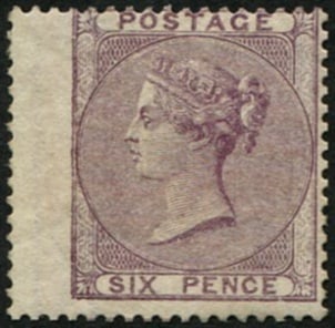 6d SG 70b VARIETY, ON 'THICK PAPER' MINT: Good M/M fine gum, scarce & seldom seen. (c. ?2,500). Acquired on the UK philatelic market. From the property of an English gentleman. TimeLine Auctions follows a rigorous vetting process to ensure th