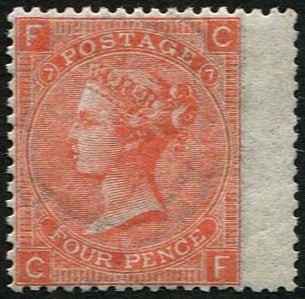 4d SG 94, Pl.7 MINT: Very fine fresh L/M. (Difficult plate). (c. ?550). Acquired on the UK philatelic market. From the property of an English gentleman. TimeLine Auctions follows a rigorous vetting process to ensure the a