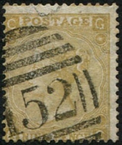 9d SG 98 (wmk.emblems) VFU: '152' (Burton-On-Trent) numeral, fresh & sound. Difficult. Acquired on the UK philatelic market. From the property of an English gentleman. TimeLine Auctions follows a rigorous vetting process to ensu