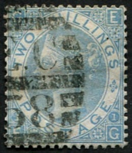 2/- SG 120b 'MILKY-BLUE' VGU (1 of 1)