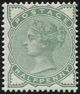 1/2d SG 165 'Pale-Green' U/M: Superb fresh. With RPS Cert. Acquired on the UK philatelic market. From the property of an English gentleman. TimeLine Auctions follows a rigorous vetting process to ensure the authenticity and legali