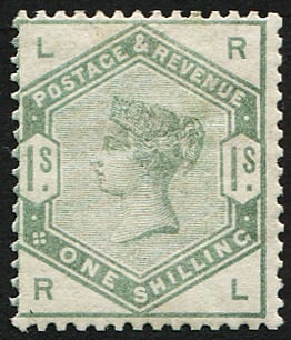 1/- SG 196 MINT: Good M/M fine gum. (c. £1,600). Acquired on the UK philatelic market. From the property of an English gentleman. TimeLine Auctions follows a rigorous vetting process to ensure the authenticity a