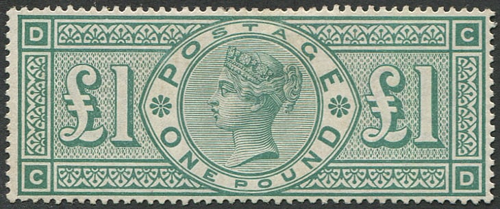?1 GREEN SG 212 MINT: Good fresh M/M, fine colour & gum. With Brandon Cert. Acquired on the UK philatelic market. From the property of an English gentleman. TimeLine Auctions follows a rigorous vetting process to ensure th