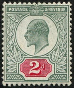 2d SG 227(c) LARGE SHIFT OF 'VALUE TABLET': Upwards U/M, unusual. (Spec. M12/1). Acquired on the UK philatelic market. From the property of an English gentleman. TimeLine Auctions follows a rigorous vetting process to ensure the authenticity an