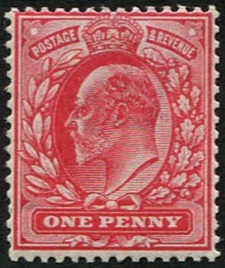 1d SG 274(4) 'Pale Rose-Carmine' U/M: Fresh & well centred. (Spec.M6/4). Acquired on the UK philatelic market. From the property of an English gentleman. TimeLine Auctions follows a rigorous vetting process to ensure the authenticity and 