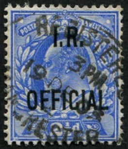 I.R. 2 1/2d SG O22 VFU: '1903' oval Reg cancel. (c. £225). Acquired on the UK philatelic market. From the property of an English gentleman. TimeLine Auctions follows a rigorous vetting process to ensure the authenticit