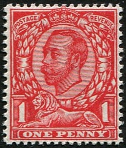 1d SG 343 'ANILINE-SCARLET'(F) U/M: Pristine fresh. (Ideal reference copy as certified). (Spec.N11/5) With Wenvoe Cert (c. ?275). Acquired on the UK philatelic market. From the property of an English gentleman. TimeLine Auctions follows