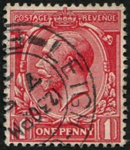 1d SG 360(13) 'DEEP CARMINE-RED' VFU: Crisp 'Leigh' CDS. Fab colour of this scarce shade. (Spec.N16/13). Acquired on the UK philatelic market. From the property of an English gentleman. TimeLine Auctions follows a rigorous vetting process