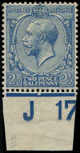 2 1/2d SG 371 (7) 'PALE MILKY-BLUE' MINT (1 of 1)
