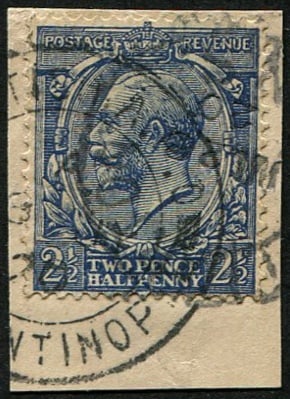 2 1/2d SG 373 'INDIGO-BLUE' VFU (1 of 1)