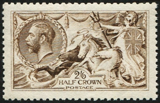 2/6d SG 407 'GREY-BROWN' U/M: PERFECTLY CENTRED, lovely colour. Difficult with such centering. (Spec.N64/3). Acquired on the UK philatelic market. From the property of an English gentleman. TimeLine Auctions follows a rigorous vet