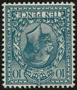 10d SG 428wi 'WMK.INV' MINT: Very fine fresh L/M. Scarce. With Wenvoe Cert. Acquired on the UK philatelic market. From the property of an English gentleman. TimeLine Auctions follows a rigorous vetting process to ensure the authe