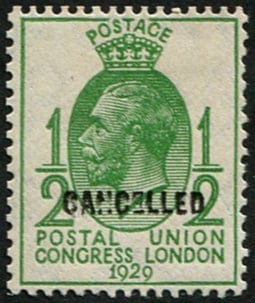 PUC 1/2d SG 434 OVPT. 'CANCELLED' TYPE 33 (1 of 1)