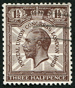 PUC 1 1/2d SG 436 VARIETY, '1829' FOR '1929' VFU: Light part cancel clear of variety. (Spec.NCom7e). Acquired on the UK philatelic market. From the property of an English gentleman. TimeLine Auctions follows a rigorous vetting process to ensure the a