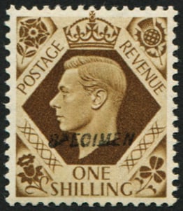 1937 1/- SG 475s OVPT. 'SPECIMEN' TYPE 23 (1 of 1)
