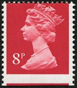 1979 8p SG X879 'IMPERF AT BASE' (1 of 1)
