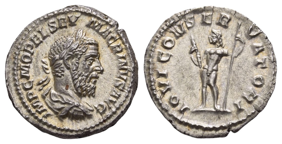 Macrinus AR Denarius. (1 of 1)