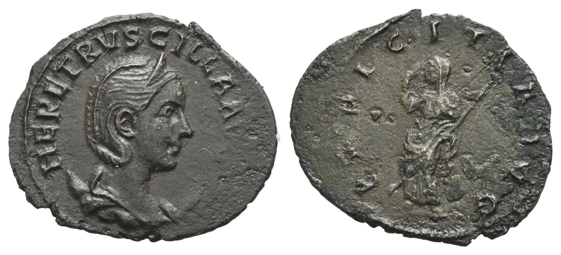 Herennia Etruscilla BI Antoninianus. (1 of 1)