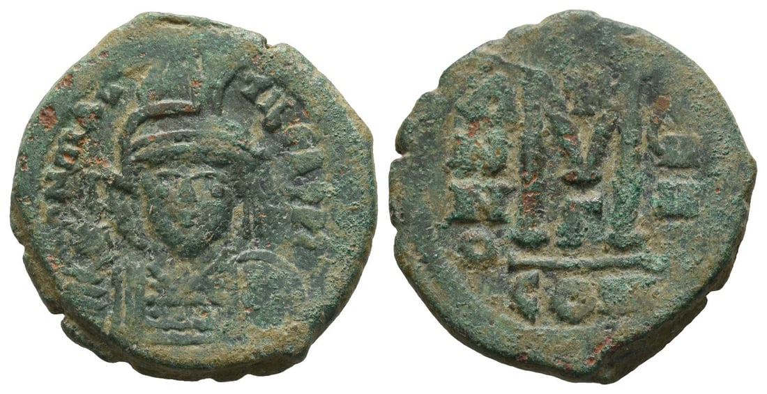 Maurice Tiberius AE 40 Nummi or Follis. (1 of 1)