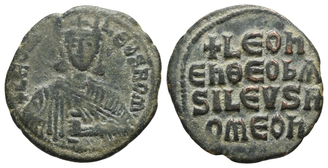 Leo VI the Wise AE Follis. (1 of 1)