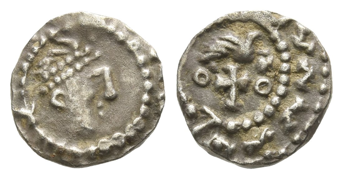 Anglo-Saxon. Primary Sceattas AR Sceat. (1 of 1)