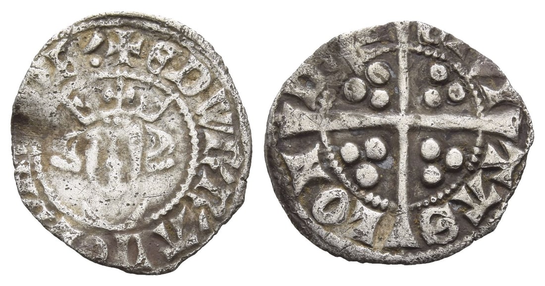 England. Plantagenet, Edward I AR Penny.: 1272-1307. London mint. ? ?DWR' R' ANGL DNS ??B.', crowned facing bust / CIVI-TAS LON-DON, long cross patt?e with three pellets in each quarter. Cf. SCBC 1409B. 1.26gr, 19mm, 3h. Good Fine. From the p