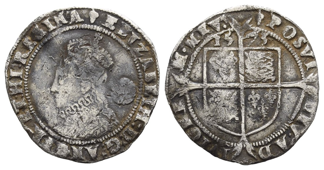 England. Tudor, Elizabeth I AR Sixpence. (1 of 1)