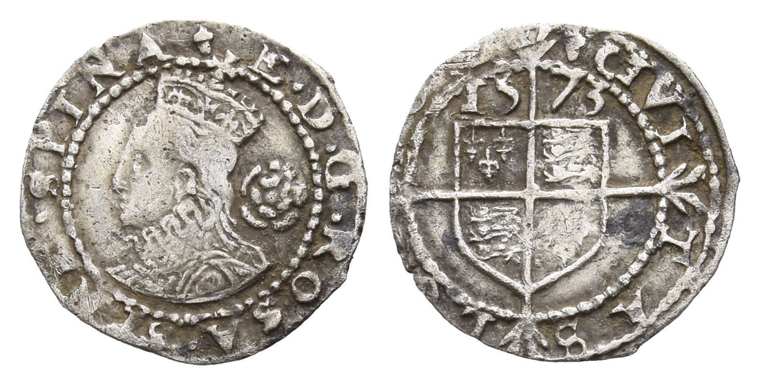 England. Tudor, Elizabeth I AR Three Farthings. (1 of 1)