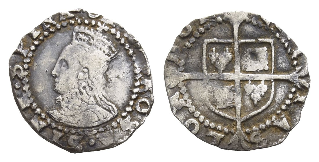 England. Tudor, Elizabeth I AR Penny. (1 of 1)