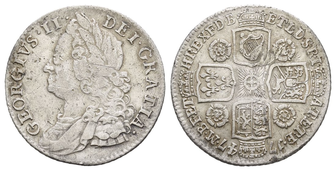 Great Britain. Hanover, George II AR Shilling. (1 of 1)